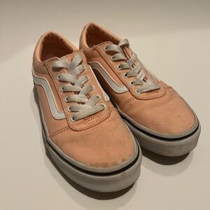 Van's Tropical Peach Youth Size 2.5 Lace Up Skateboarding Grunge